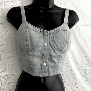 Forever 21 Jean Crop Top